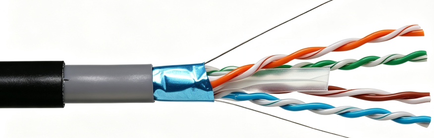 FTP Category 6 Cable 4x2x23# NYY (Dual Sheath) Outdoor (图3) FTP Category 6 Cable 4x2x23# NYY (Dual Sheath) Outdoor (图3)