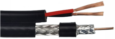 RG-6 Coaxial Cable + 2 DC Cables (FIG-8)  siamese(图2)