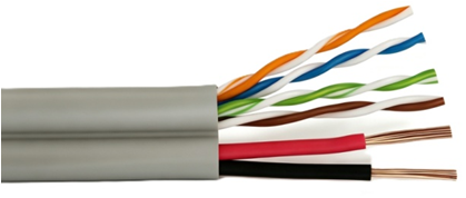 Hybrid UTP Cat.5e with 2C Power PVC Indoor Cable FIG-8(图2) Hybrid UTP Cat.5e with 2C Power PVC Indoor Cable FIG-8(图2)